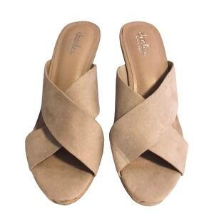 Charles David Latrice Cork Wedge Mule NWOT 10